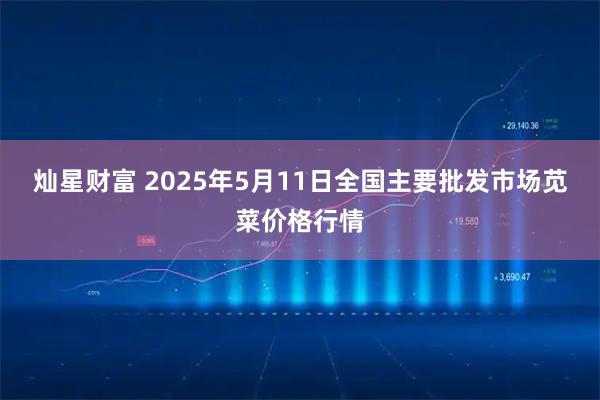 灿星财富 2025年5月11日全国主要批发市场苋菜价格行情