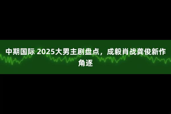 中期国际 2025大男主剧盘点，成毅肖战龚俊新作角逐